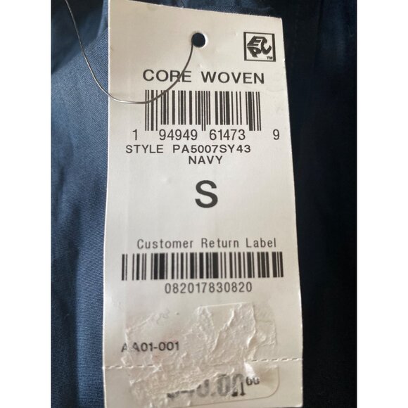 And Now This Men's Poplin Long-Sleeve Button-up Shirt Navy Size S NWT - Picture 3 of 3